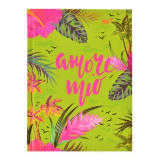 Блокнот А6/64 == "YES" /151520/ 7БЦ "Tropical vibes" неон + мат.лам + софт-тач (3/30)