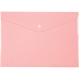 Папка-конверт на кнопці А4 "Axent" /1412-10-A/ Pastelini, рожева (12/360)