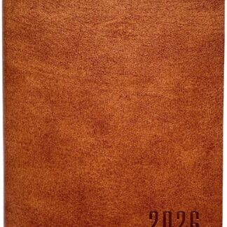 Щоденник ДАТ. 2026 А6/160арк "Bourgeois" /9918/ ШКІР. ЗАМ, крем пап., 70гр/м # (1/40)