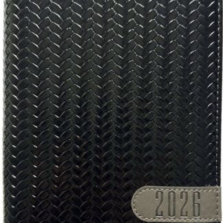 Щоденник ДАТ. 2026 А5/160арк "Bourgeois" /9927/ ШКІР. ЗАМ, крем пап., 70гр/м == (1/20)