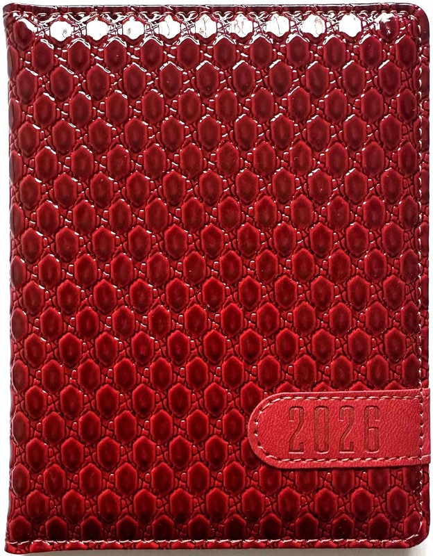 Щоденник ДАТ. 2026 А6/160арк "Bourgeois" /9932/ ШКІР. ЗАМ, крем пап., 70гр/м # (1/40)