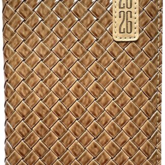 Щоденник ДАТ. 2026 А6/160арк "Bourgeois" /9933/ ШКІР. ЗАМ, крем пап., 70гр/м # (1/40)