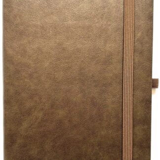 Щоденник НЕДАТ А5/160арк "Bourgeois" /9944/ ШКІР. ЗАМ, крем пап., 70гр/м # на гумці (1/20)