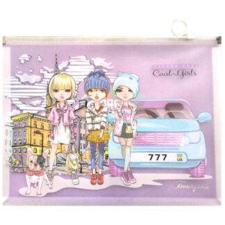 Папка з бігунком А4+ "Bourgeois" /ПП102/1/ 180мкн, диз. P0116 (10/200)