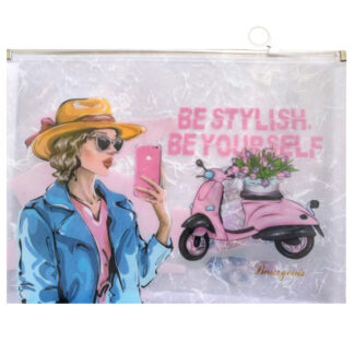 Папка з бігунком А4+ "Bourgeois" /ПП116/3/ 180мкн, диз. P0148 (10/200)