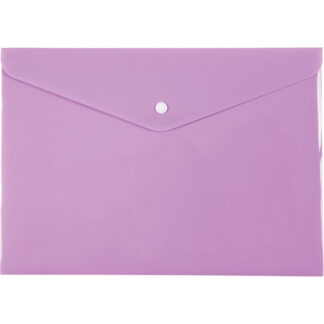 Папка-конверт на кнопці А4 "Axent" /1412-36-A/ Pastelini, бузкова (12/360)