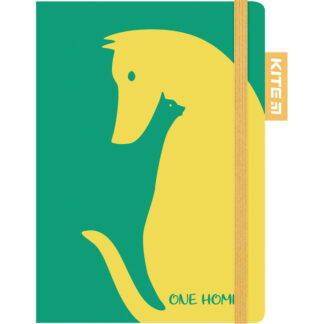 Блокнот 120x169/96 "Kite" /K22-467-1/ # на гумці, тв.обкл., зелений (1/30)