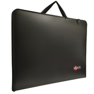 Папка-портфель А2 для Ескізів "SANTI" /492284/ з тканинними ручками, чорна (1/12)