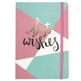 Блокнот А5/100арк "WB" /5196/ на гумці # картонна обкладинка з фольгою (1/180)