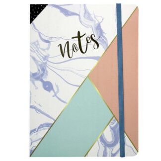 Блокнот А5/100арк "WB" /5194/ на гумці # картонна обкладинка з фольгою (1/180)