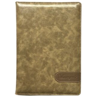 Щоденник НЕДАТ А5/160арк "Bourgeois" /9422/ ШКІР. ЗАМ, крем пап., 70гр/м == блок АНГЛ. мовою (1/20)