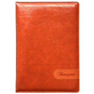 Щоденник НЕДАТ А5/160арк "Bourgeois" /9423/ ШКІР. ЗАМ, крем пап., 70гр/м == блок АНГЛ. мовою (1/20)