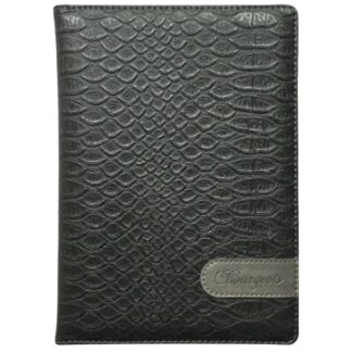 Щоденник НЕДАТ А5/160арк "Bourgeois" /9428/ ШКІР. ЗАМ, крем пап., 70гр/м == блок АНГЛ. мовою (1/20)