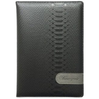 Щоденник НЕДАТ А5/160арк "Bourgeois" /9429/ ШКІР. ЗАМ, крем пап., 70гр/м == блок АНГЛ. мовою (1/20)