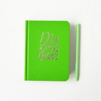 Планувальник A6/352 недат. "4PROFI" /904136/ зелений, інтегр., тиснен. срібн. фольгою, ляссе, 70г.