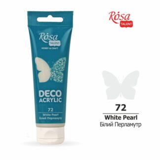 АКРИЛ для декору "ROSA TALENT" /72/ Білий, перламутр, 75 мл (1/4)