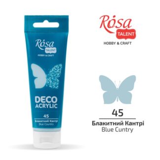 АКРИЛ для декору "ROSA TALENT" /45/ Блакитний кантрі, матовий, 75 мл (1/4)