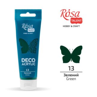 АКРИЛ для декору "ROSA TALENT" /13/ Зелений, матовий, 75 мл (1/4)