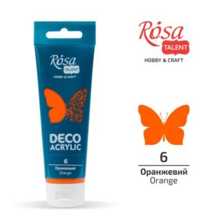 АКРИЛ для декору "ROSA TALENT" /06/ Оранжевий, матовий, 75 мл (1/4)