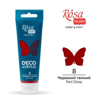 АКРИЛ для декору "ROSA TALENT" /08/ Червоний темний, матовий, 75 мл (1/4)