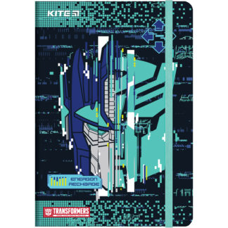 Блокнот А5/80 "Kite" /TF22-466/ # на гумці, "Transformers",тв.обкл.,світиться в темряві (1/20)