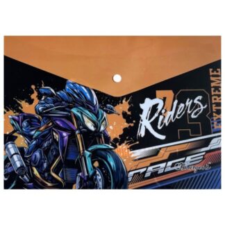 Папка-конверт на кнопці А4+ "Bourgeois" /Р0205/ 160мкм (1/10/200)