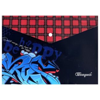 Папка-конверт на кнопці А4+ "Bourgeois" /Р0207/ 160мкм (1/10/200)