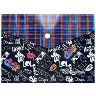 Папка-конверт на кнопці А5+ "Bourgeois" /P0211/ 160мкм (1/10/200)