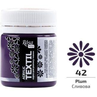 АКРИЛ для тканин "ROSA TALENT" /442/ Сливова, 20 мл (1/140)