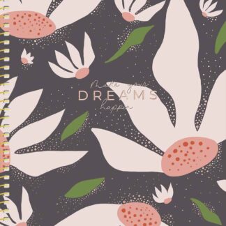 Блокнот "Genius" /B5-SC-080-6098K/ 80арк.## зол. спіраль, ПК, мат/лам + тиснення, 90г/м2 (4/56)