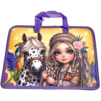 Папка-портфель на блискавці А4+ "Bourgeois" /Р0222/ 600мкм  (1/5/100)