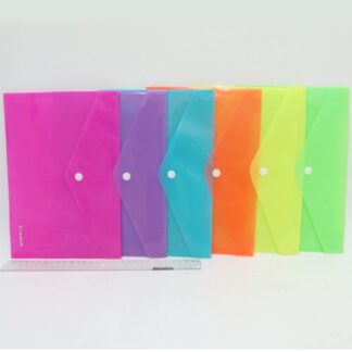 Папка-конверт на кнопці А5 "JO" /5511P-18S/ "Неон" (12/360)