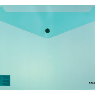 Папка-конверт на кнопці А4 "SCHOLZ" /03500/ проз. Зелена (12/240)
