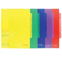 Папка-куток А4 "ECONOMIX" /Е31154/ на 3 відд. МІКС (10/200)