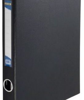 Папка 2 кільця "BuroMAX" /BM.3101-01/ А4 карт.лам. PVC чорна (1/24/576)