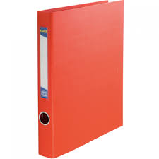 Папка  2 кільця "BuroMAX" /BM.3101-05/ А4 карт.лам. PVC червона (1/24/576)