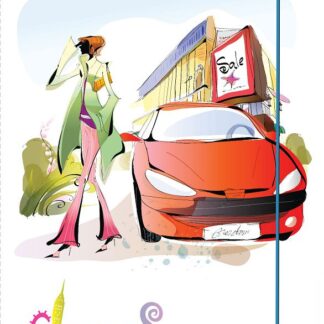 Папка на гумці А4 "Leo" /490725/ L6010 "Сity girls" (1/20/120)