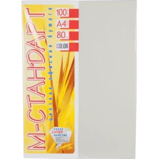 Папір кольоровий "М-Стандарт" A4 інт. (80г) Сіра /272-GR 21/ (100арк)