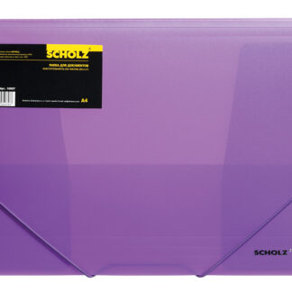 Папка з гумками A4 "SCHOLZ" /10507/ прозор. (1/20) кол. асорті (1/20)