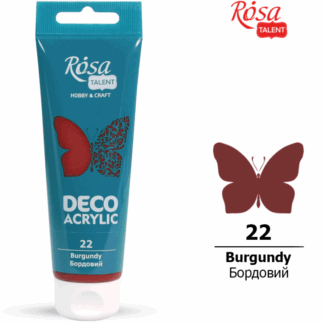 АКРИЛ для декору "ROSA TALENT" /22/ Бордовий, матовий 75 мл (1/4)