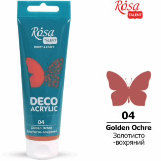 АКРИЛ для декору "ROSA TALENT" /04/ Золотисто-вохряний, матовий 75 мл (1/4)