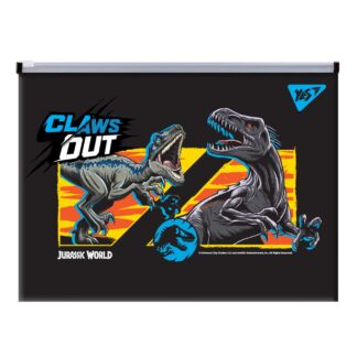 Папка-конверт з бігунком B5 "YES" /492037/ "Jurassic World" (12/120)