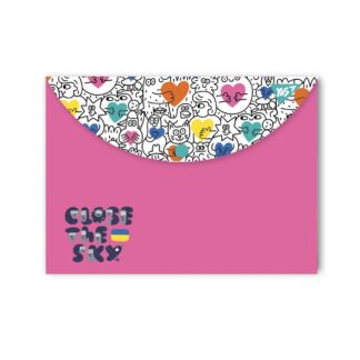 Папка-конверт на кнопці А4 "Yes" /492165/ "Stand with Ukraine" (12/60/120)