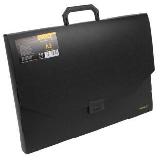Портфель-коробка  1 відд., А3 "SCHOLZ" /5065/ на заст., чорний (1/10)