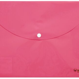 Папка-конверт на кнопці А4 "NORMA" /5102-01/ РР 160мкн "Pastel", рожева (12/600)