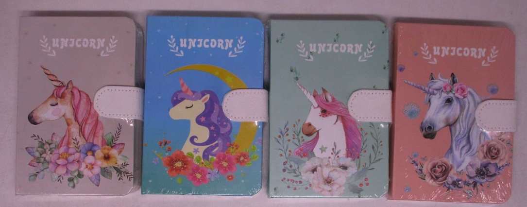 Блокнот на магн. к/з /9601-10L/9701 "Єдиноріг" 144арк. 9,5*14,5см. кол. тор. ## 4кол. (12)