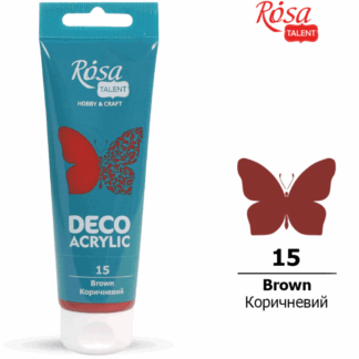 АКРИЛ для декору "ROSA TALENT" /15/ Коричневий, матовий 75 мл (1/4)