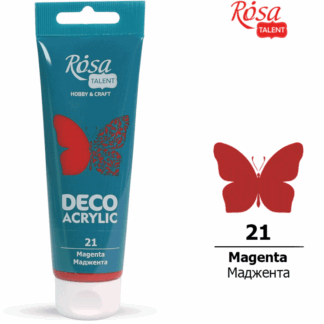 АКРИЛ для декору "ROSA TALENT" /21/ Маджента, матовий 75 мл (1/4)