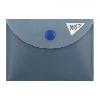 Папка-конверт на кнопці А7 "Yes" /492328/ "Fusion" синій (10/200)