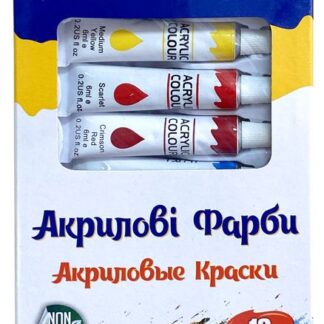 Набір акрилових фарб "CLASS" /7651C/ 12кол.*6мл, алюм. туба, (1/12/60)